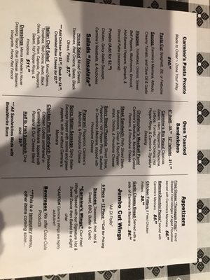 Menu photo 5 Carmine’s Pizza & Pasta Latrobe, PA