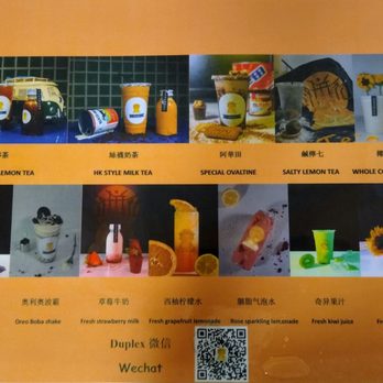 Duplex Boba Tea Station - Picture menu - Hong Kong Style Cafe Near Me - Tempe, Arizona