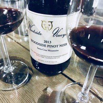 Woodside Vineyards - Santa Cruz Mountains 2013 Pinot Noir. - Wineries Near Me - San Carlos, California Woodside Vineyards - Santa Cruz Mountains 2013 Pinot Noir. - Wineries Near Me - San Carlos, California