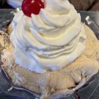 Ritz Barbecue - Dusty Road Sundae with extra malt and hot fudge. - Ice Cream & Frozen Yogurt Near Me - Allentown, Pennsylvania Ritz Barbecue - Dusty Road Sundae with extra malt and hot fudge. - Ice Cream & Frozen Yogurt Near Me - Allentown, Pennsylvania