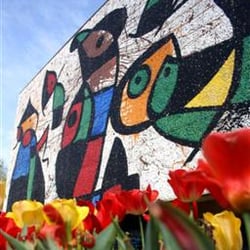Ulrich Museum of Art - Located on the fascade of the Ulrich Museum of Art is a 28-by-52-foot mosaic by Spanish artist Joan Miro.