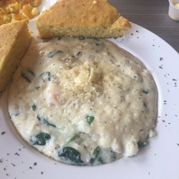 Pacific Southern - Shrimp and grits with cornbread - Southern Near Me - Tacoma, Washington Pacific Southern - Shrimp and grits with cornbread - Southern Near Me - Tacoma, Washington