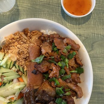 Happy Pho - Bun Thit Nuong Vermicelli with fish sauce - Vietnamese Near Me - Costa Mesa, California Happy Pho - Bun Thit Nuong Vermicelli with fish sauce - Vietnamese Near Me - Costa Mesa, California
