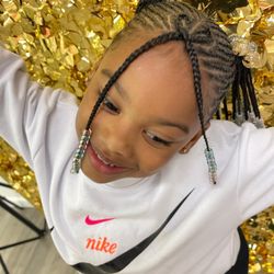 BXJ Braid Salon + Academy - Kids Natural Braids w/ Designs