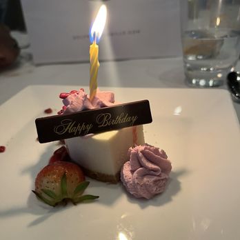 Del Frisco's Double Eagle Steakhouse - Birthday cheesecake - Steakhouses Near Me - New York, New York Del Frisco's Double Eagle Steakhouse - Birthday cheesecake - Steakhouses Near Me - New York, New York