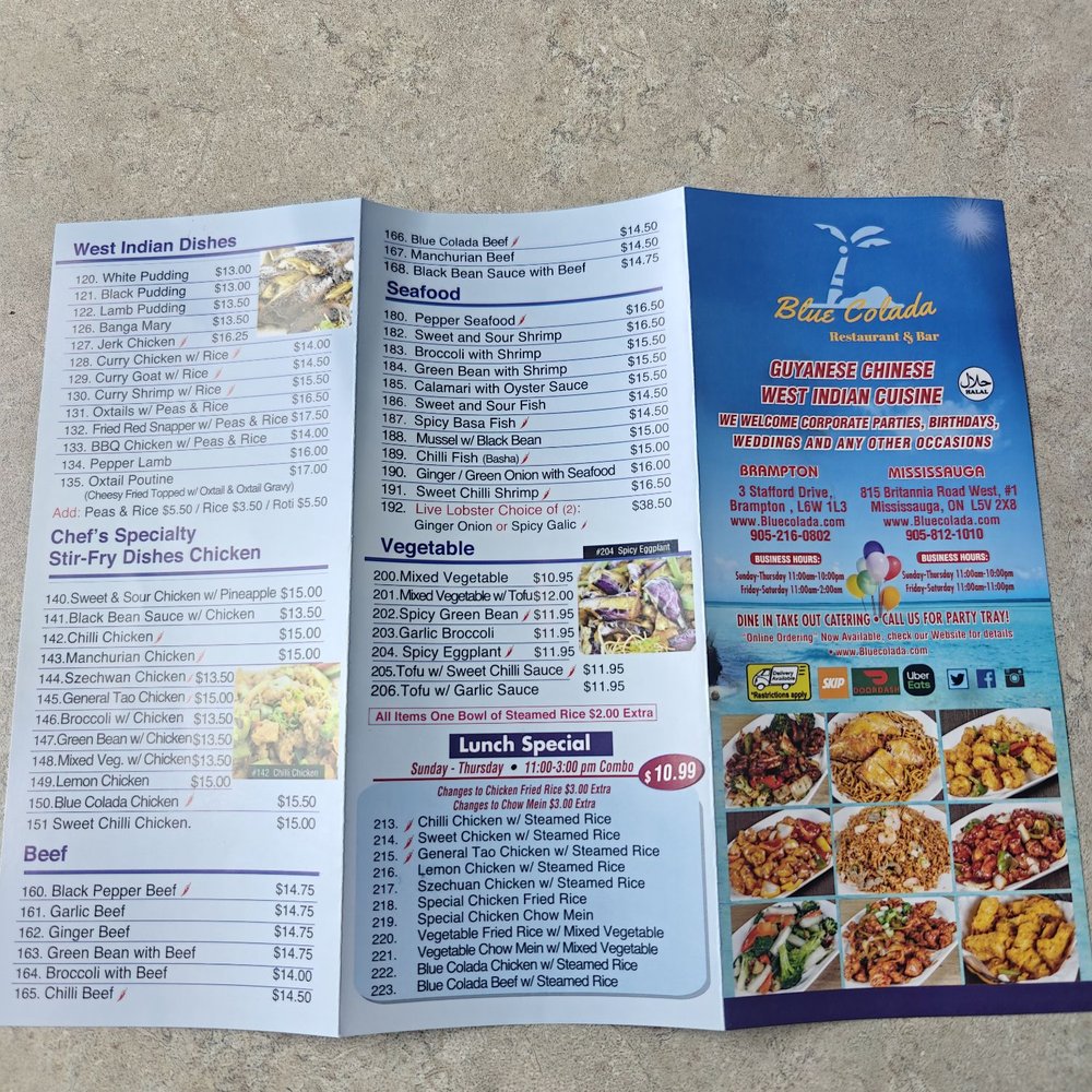 Blue Colada - Seafood Near Me - Mississauga, Ontario Blue Colada - Seafood Near Me - Mississauga, Ontario