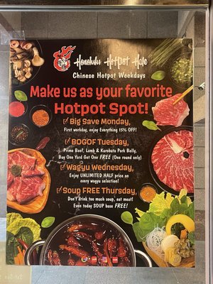 Menu photo 4 Honolulu Hotpot Hale Honolulu, HI Menu photo 4 Honolulu Hotpot Hale Honolulu, HI