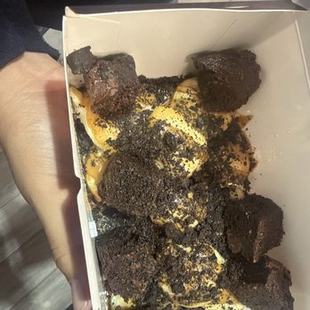 Chocolate Bash - mini pancakes with cookie butter and Oreos and chocolate - Coffee & Tea Near Me - Long Beach, California