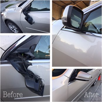 Aces Auto Body - Removed scratches, touched up paint and replaced side view mirror - Body Shops Near Me - Gardena, California