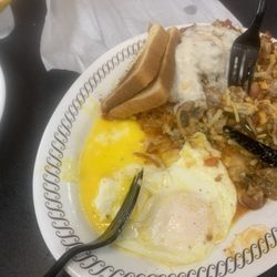 Waffle House - Over easy egg hashbrowns all the fixings