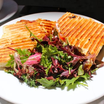 Caffe Greco - Pesto Chicken Panini with side salad - Coffee & Tea Near Me - San Francisco, California Caffe Greco - Pesto Chicken Panini with side salad - Coffee & Tea Near Me - San Francisco, California