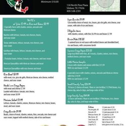 Little Mexico Cafe - Menu