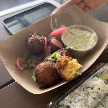 Gather GVL - Lobster Hushpuppies - Food Court Near Me - Greenville, South Carolina Gather GVL - Lobster Hushpuppies - Food Court Near Me - Greenville, South Carolina