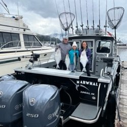Adventures in Alaska Whale Watching - With our catch back at the docks