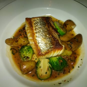 Bouchon - PAN-SEARED LOCAL SEA BASS - French Near Me - Santa Barbara, California