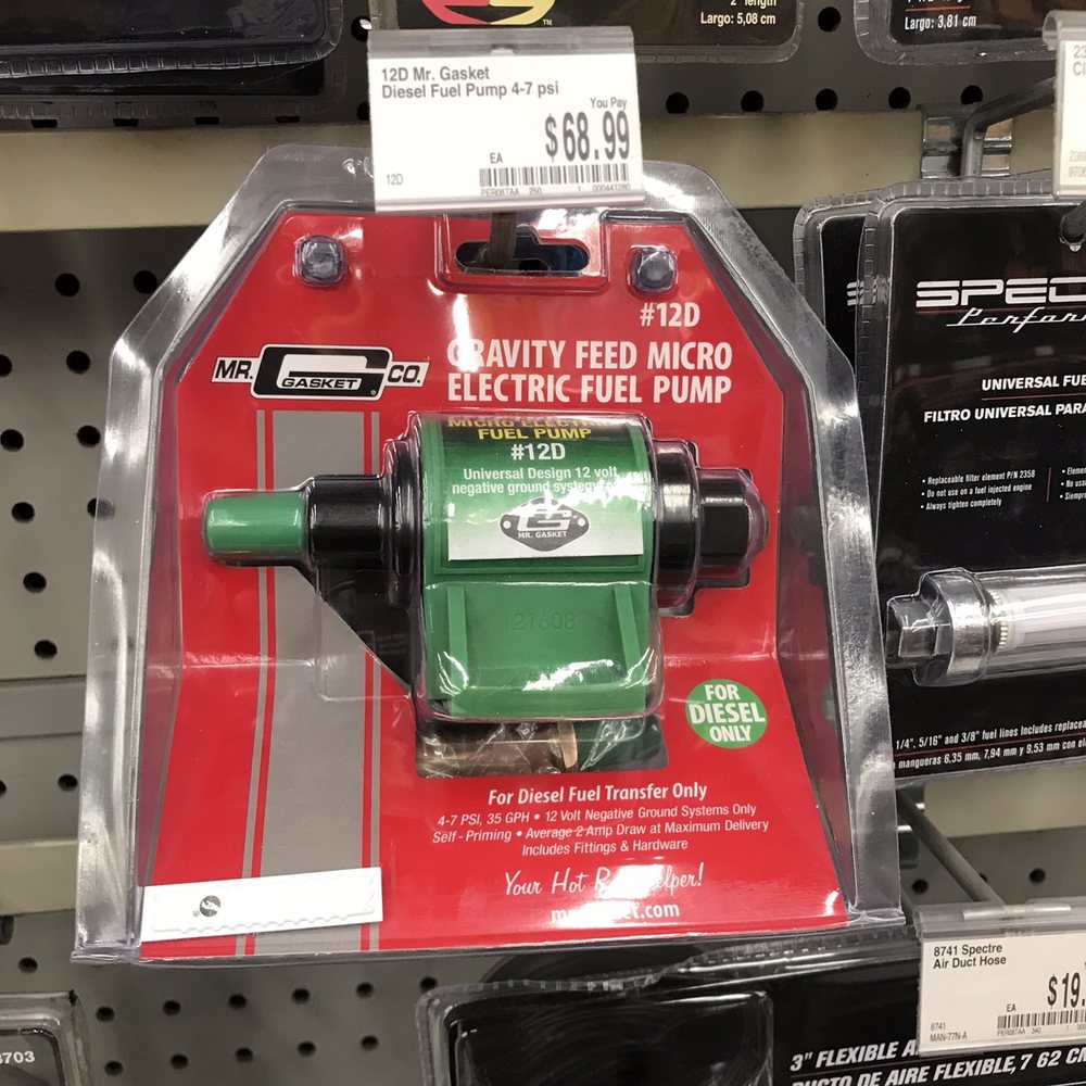 Electric Fuel Pumps At O'reilly's