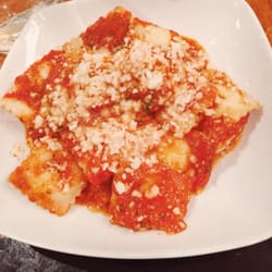 The Italian Job Cafe - Pumpkin and Ricotta Ravioli with Napoletana sauce