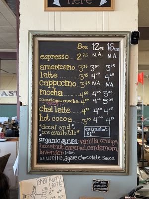 Menu photo 1 Astoria Coffee Astoria, OR Menu photo 1 Astoria Coffee Astoria, OR