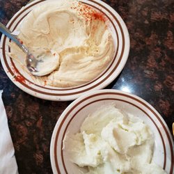 Mezza Mediterranean Grille - Hummus and garlic