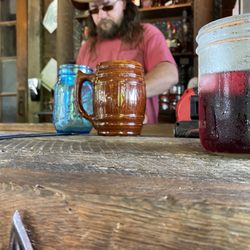 Jeff's Architectural Salvage - That's Jeff making a delicious Bloody Mary from scratch! Best one I've had! Beware though, it's spicy!
