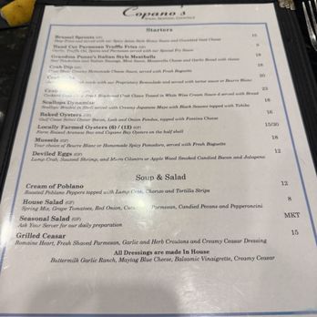 Copano’s - Appetizers menu - Whiskey Bars Near Me - Rockport, Texas Copano’s - Appetizers menu - Whiskey Bars Near Me - Rockport, Texas
