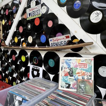 Love Bus Records - The Vinyl Destination - Decor is eclectic like this space - Music & DVDs Near Me - Carlsbad, California