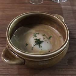 Orangeriet, Boule & Bistro - Cep mushroom soup with 63 degrees egg and brioche muffin - yum!