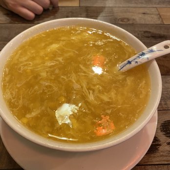 Ma's Dumpling House - Egg drop soup with corn - Dim Sum Near Me - Anaheim, California Ma's Dumpling House - Egg drop soup with corn - Dim Sum Near Me - Anaheim, California