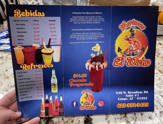 Menu photo 6 Mariscos El Wicho Tempe, AZ Menu photo 6 Mariscos El Wicho Tempe, AZ