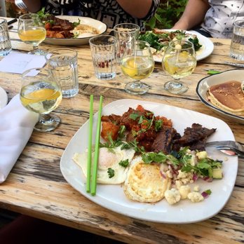 Mott St - Kalbi & Eggs for me -- you can also see our Mottmosa drinks - Asian Fusion Near Me - Chicago, Illinois