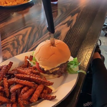 Jack Brown's - Cheese burger and sweet potato fries - New American Near Me - Charlotte, North Carolina Jack Brown's - Cheese burger and sweet potato fries - New American Near Me - Charlotte, North Carolina