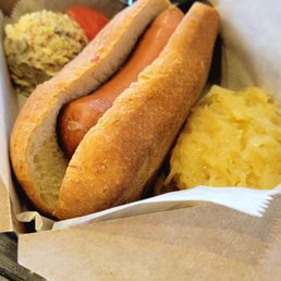 Knackwurst Sausage Plate with Potato Salad ($15). Knackwurst Sausage Plate with Potato Salad ($15).