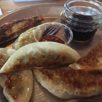 Sweeten Creek Brewing - Pan fried potstickers - Breweries Near Me - Asheville, North Carolina Sweeten Creek Brewing - Pan fried potstickers - Breweries Near Me - Asheville, North Carolina