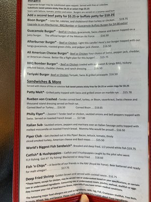 Menu photo 7 The Airplane Restaurant Colorado Springs, CO Menu photo 7 The Airplane Restaurant Colorado Springs, CO