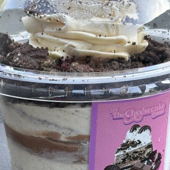 Jay The Cheesecake Queen - Oreo cheesecake with rich milk chocolate ganache swirled - Bakeries Near Me - Sacramento, California