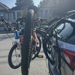 Kids' bikes on new rack! Kids' bikes on new rack!