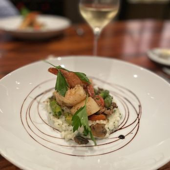 Tribute at The Houstonian - Shrimp and Scallop Risotto - Desserts Near Me - Houston, Texas Tribute at The Houstonian - Shrimp and Scallop Risotto - Desserts Near Me - Houston, Texas