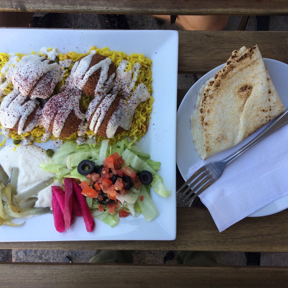 Damascus - Falafel and rice ($11.00) - Middle Eastern Near Me - Calgary, Alberta Damascus - Falafel and rice ($11.00) - Middle Eastern Near Me - Calgary, Alberta