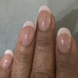 French Manicure Pink undercoat DND #870 Tea Time Soft White OPI # 2201 Funny Bunny French Manicure Pink undercoat DND #870 Tea Time Soft White OPI # 2201 Funny Bunny