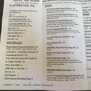 Soup Du Jour - Menu - Soup Near Me - San Diego, California Soup Du Jour - Menu - Soup Near Me - San Diego, California