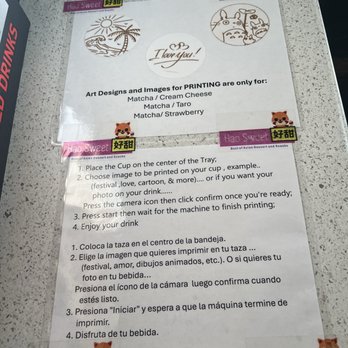Hao Sweet - Free Prints on Matcha Lattes - Desserts Near Me - La Mirada, California