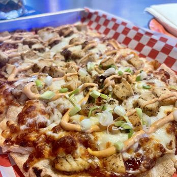 The Stadium - BBQ Chicken Flatbread - Sports Bars Near Me - Las Vegas, Nevada The Stadium - BBQ Chicken Flatbread - Sports Bars Near Me - Las Vegas, Nevada