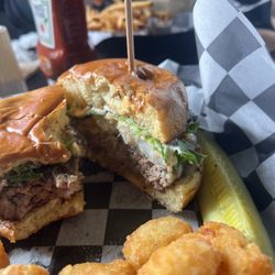 East End Bar & Grill - Cajun Shrimp Burger