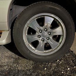 The original flaky chrome finish.