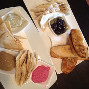 Largs Pier Hotel-Motel - Trio of dips and Olives platter - Hotels Near Me - Largs Bay, SA