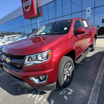 Discovery Nissan - After test driving a Ridgeline, this Colorado fell short! I passed on it. - Car Dealers Near Me - Shelby, North Carolina Discovery Nissan - After test driving a Ridgeline, this Colorado fell short! I passed on it. - Car Dealers Near Me - Shelby, North Carolina