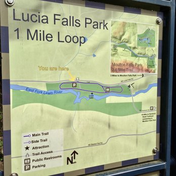 Lucia Falls - Lucia Falls Park Trail Map - Recreation Centers Near Me - Yacolt, Washington