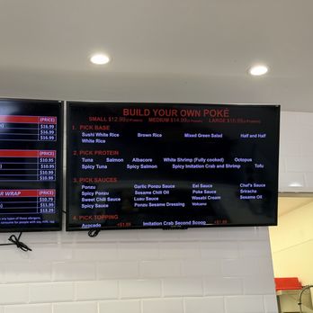 LOOK!POKE - Build you own poke menu prices as of August 2026 - Poke Near Me - Camarillo, California