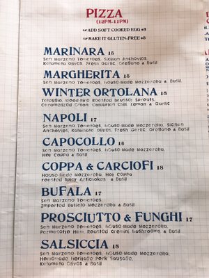 Menu photo 7 Saraghina Restaurant Brooklyn, NY Menu photo 7 Saraghina Restaurant Brooklyn, NY