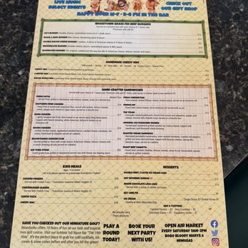 Boondocks Grille & Draft House - menu - Mini Golf Near Me - Summerland Key, Florida